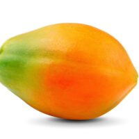 Ripe,Papaya,Isolated,On,A,White,Background