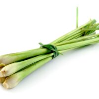 Lemon,Grass,On,White,Background