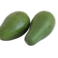 Two,Avocados,Isolated,On,White,Background