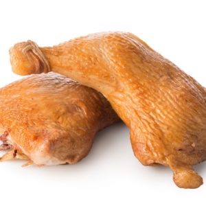 Smoked,Chicken,Legs,Isolated,On,A,White,Background