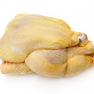 Whole,Raw,Guinea,Fowl,Isolated,On,A,White,Background