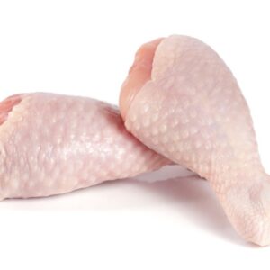 Two,Raw,Chicken,Drumsticks,Isolated,On,White,Background